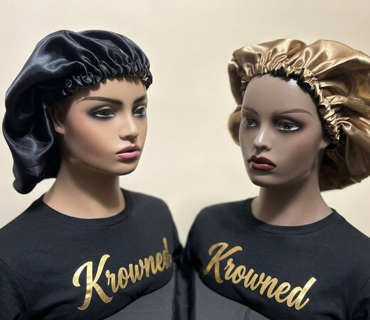 Reversible Dual-Layer Satin Bonnet