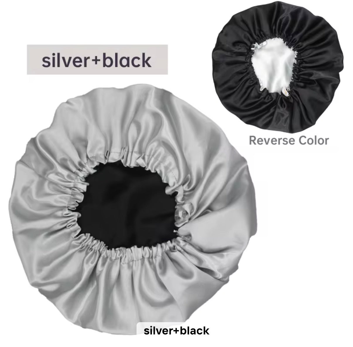 Reversible Dual-Layer Satin Bonnet