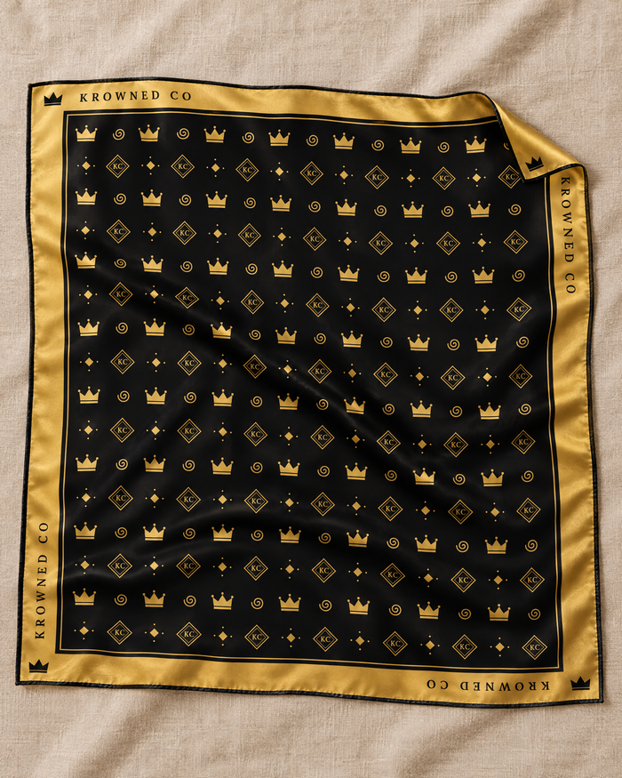 Krowned Signature Satin Head Scarf